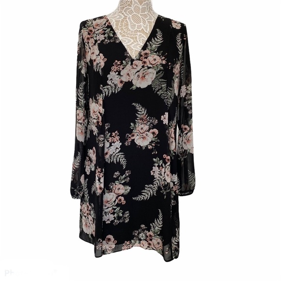 BCBGeneration Long Sleeve Tie Back Mini Dress - Picture 16 of 16